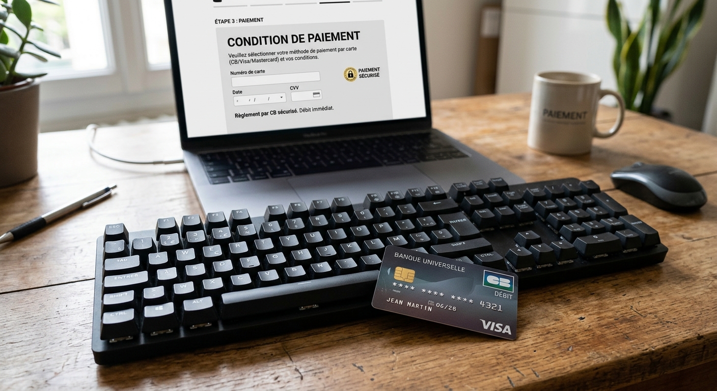 Paiement sécurisé par carte bancaire en ligne