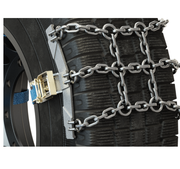 Plaque de protection pneu chaine a neige poids lourd 265-70-19.5