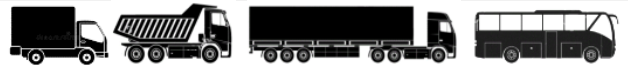 types de véhicules compatible avec chaine [dimension] camion bus benne et poids lourds